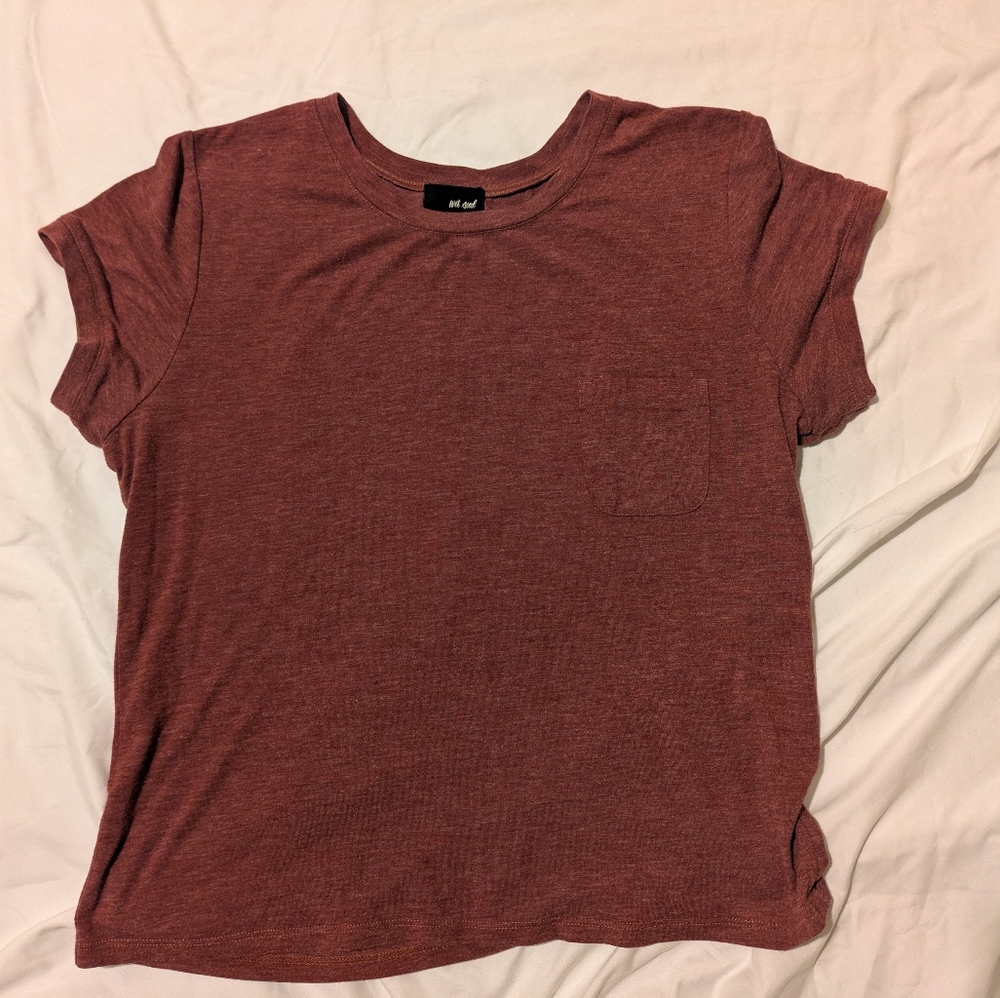 Wet Seal Maroon T-Shirt